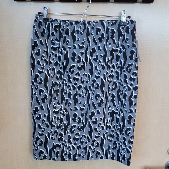 Alfani Womens Jacquard Print Pencil Skirt, Black - Picture 5 of 9